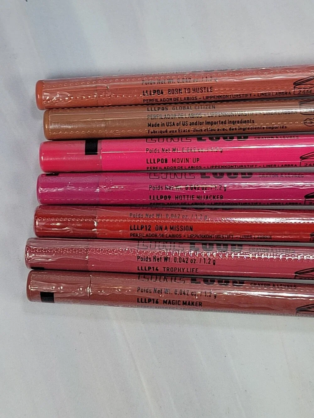 7 Piece NYX Line Loud Longwear Lip Liner Bundle NEW!